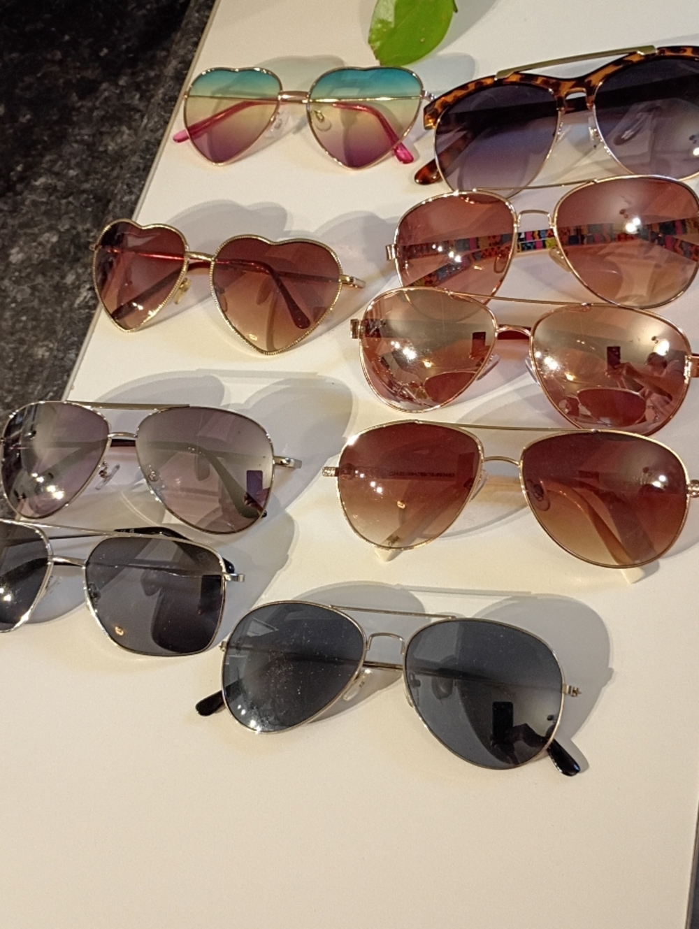 Women's Assorted Pink & Black Gradient Fashion Sunglasses - Unbranded